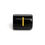 Miniature : 10x13mm Black Gold Color Mixed Letter Glass Bead Tube Column Loose Bead Jewelry 