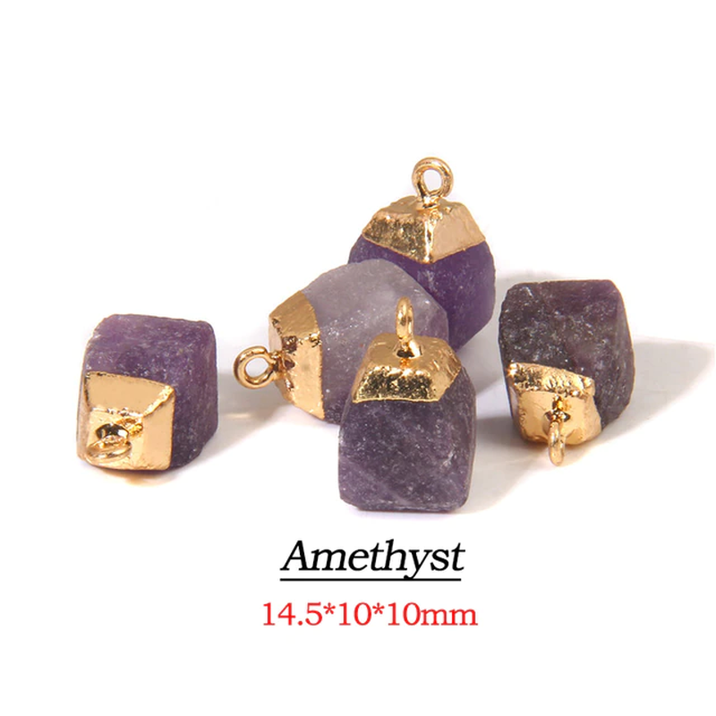 Miniatura: 1-5PCS High Quality Raw Stone Pendant Rough Original Crystal Energy Pendant 