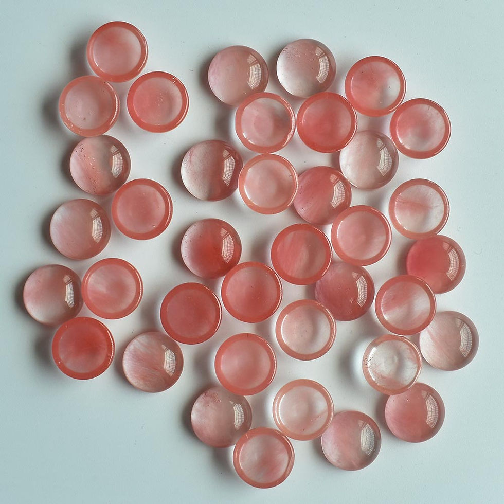 Miniaturbild: mixed round cobochon natural stone beads for jewelry 12mm wholesale 50pcs/lot 