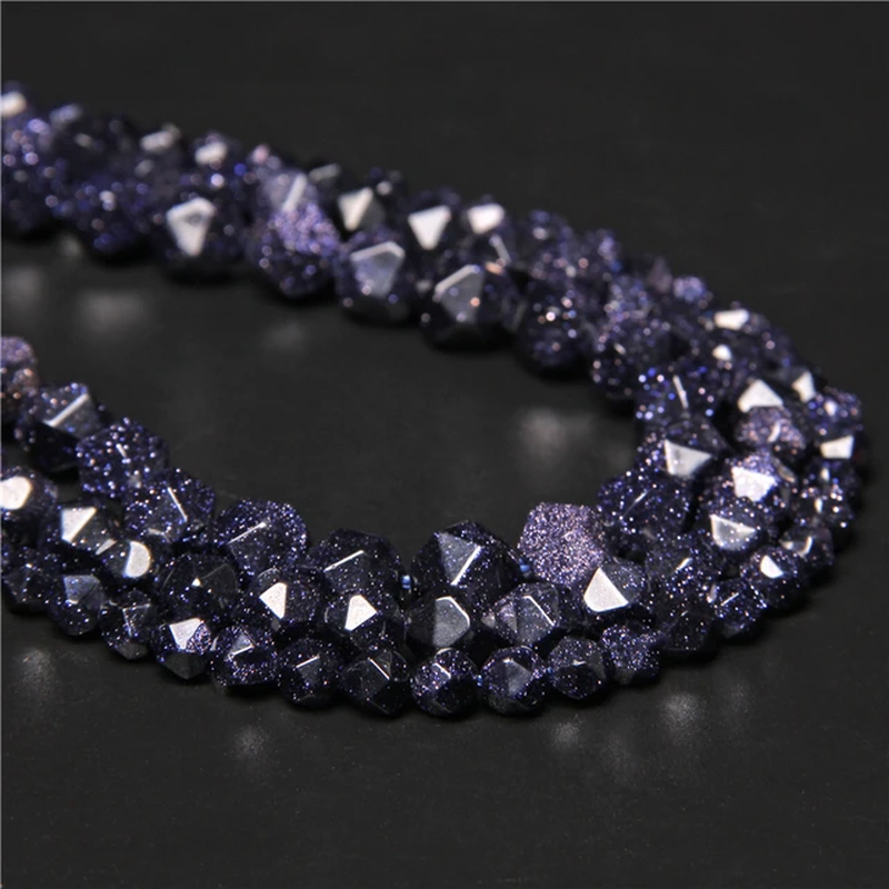 Thumbnail: Natural Aquamarine Faceted Gemstone Bead 8MM Apatite Amethyst Loose Beads Charm 