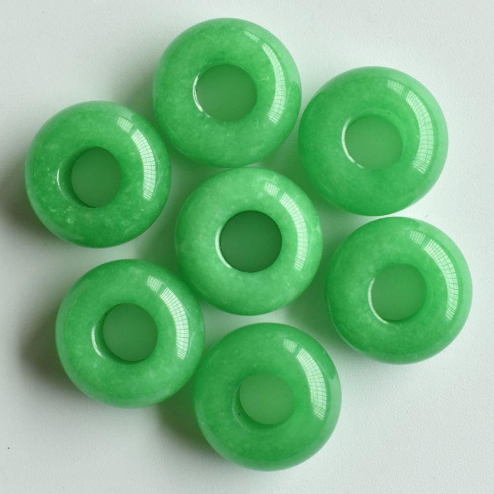 Miniaturbild: Natural stone mixed round shape big hole bead For bracelet 50pcs/lot wholesale 