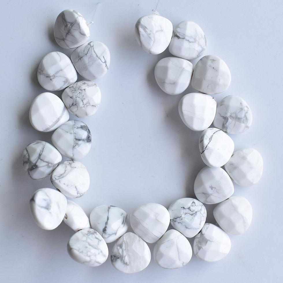 Miniatura: Wholesale 26pcs/lot natural stone water drop cut faceted beads 13mm   