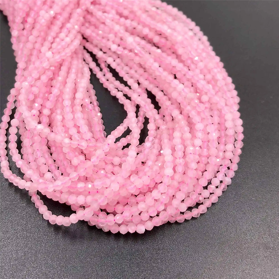Natural Pink Quartzs Beads Faceted Stone Beads 2Mm 3Mm 4Mm Strand Bead 15''