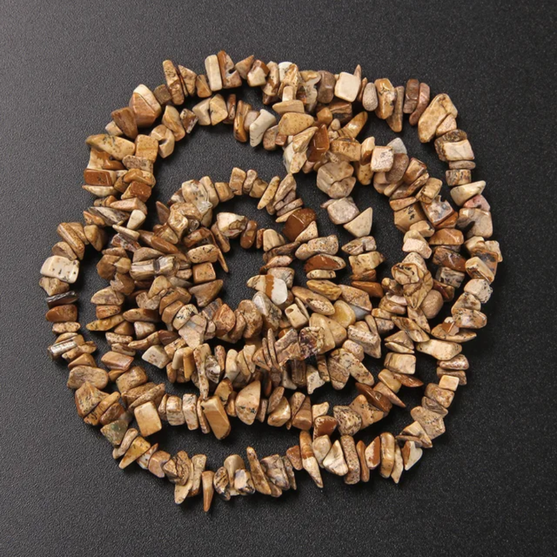 Thumbnail: Natural Gravel Stone Beads Lapis Lazuil Bostwana Sodalite Chips Bead Uncut 3-5Mm