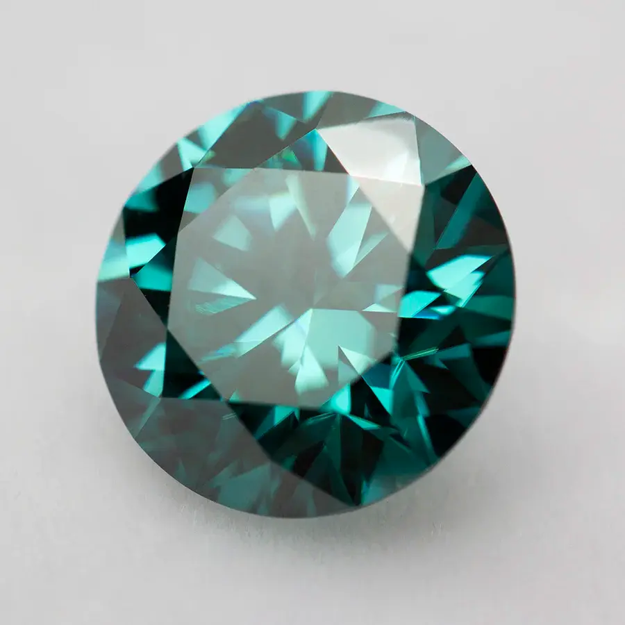 Miniaturbild: Top Never Faded Emerald Green Moissanite Stone with Certificate VVS1 0.5-5.0ct
