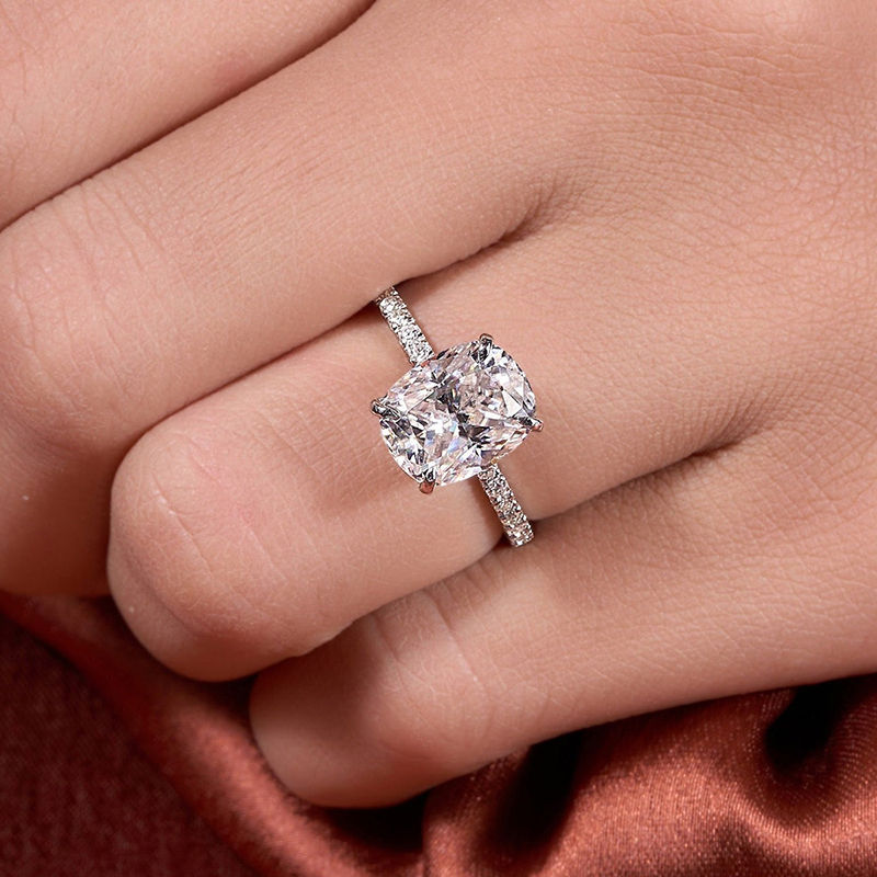 Miniature : Various Zircon Classic Shining Ring for Women Engagement Wedding 925 Silver Ring