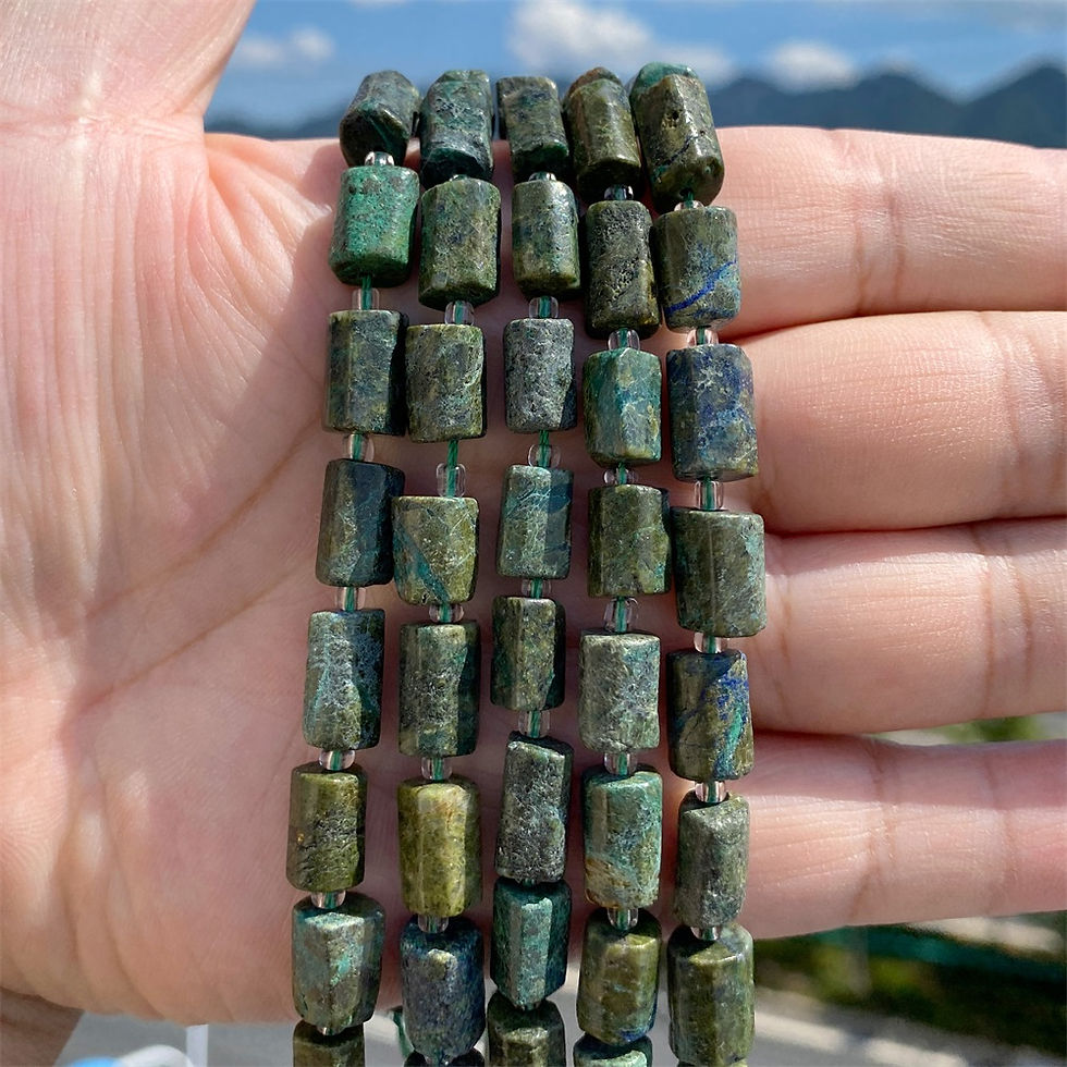 Miniatura: Natural Irregular Cylinder Stone Beads – Charoite, Amethyst, Apatite for DIY