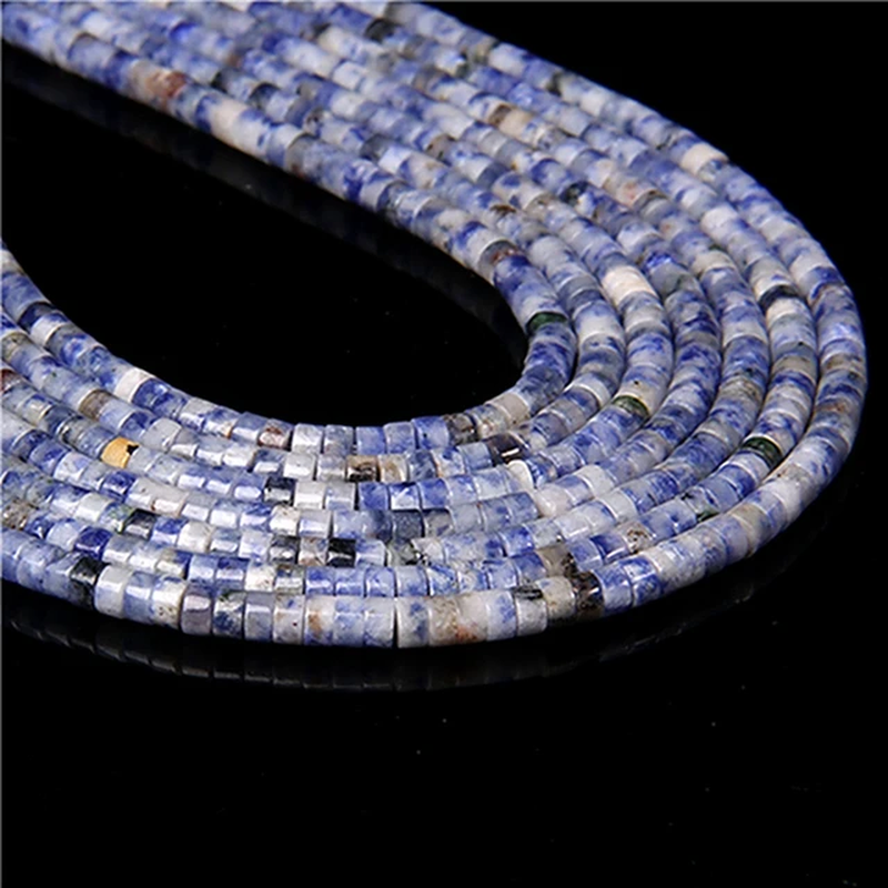 Miniaturbild: Natural Turquoises Bead Blue Rondelle Cube Shape Loose Gemstone Bead for Jewelry