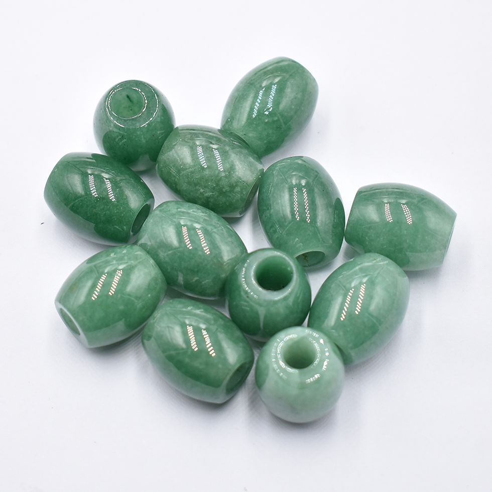 Miniaturbild: wholesale 12pcs/lot mix natural stone 16x18mm round big hole beads for jewelry 