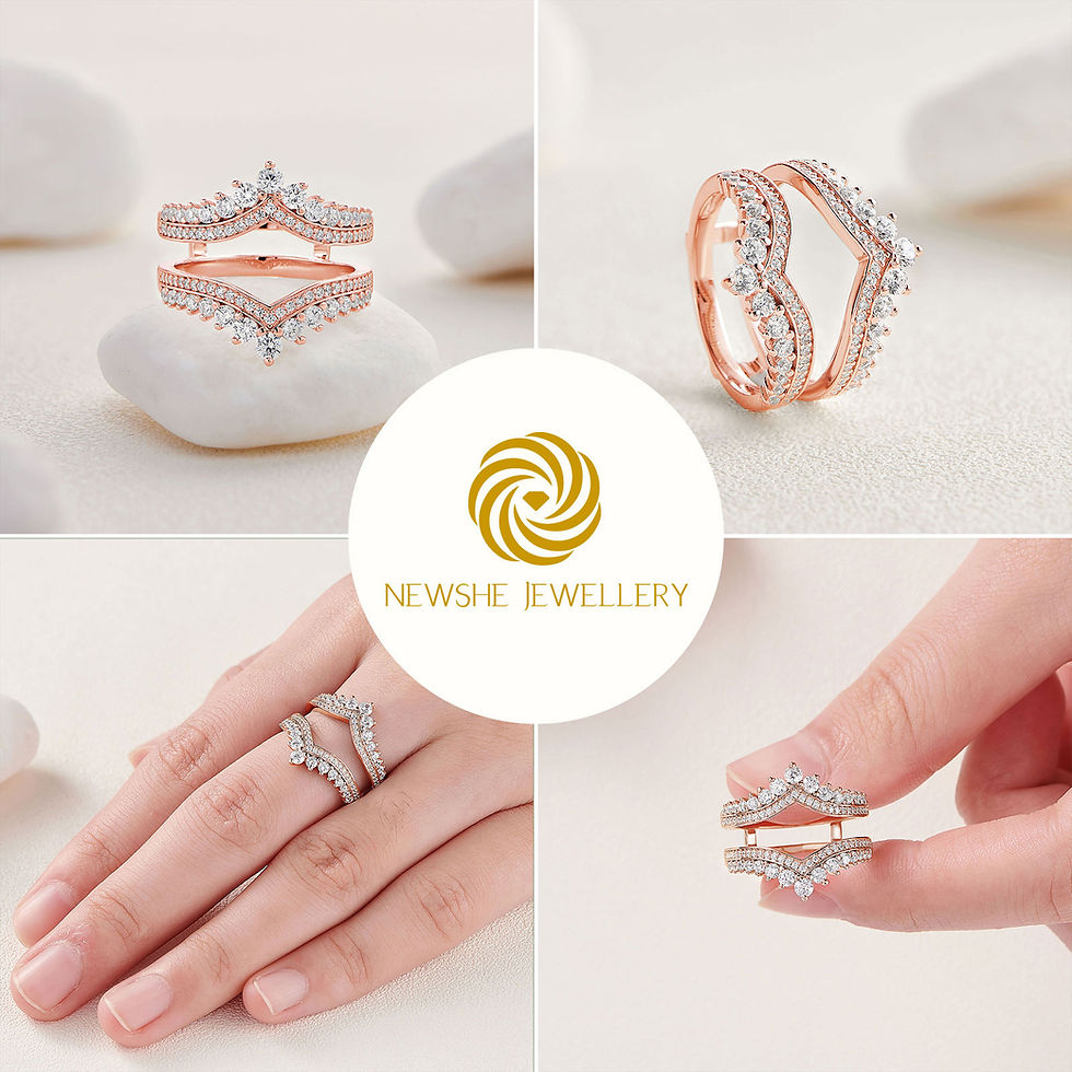 Thumbnail: Genuine 925 Sterling Silver Adjustable Enhancer Wedding Rings for Engagement Bri