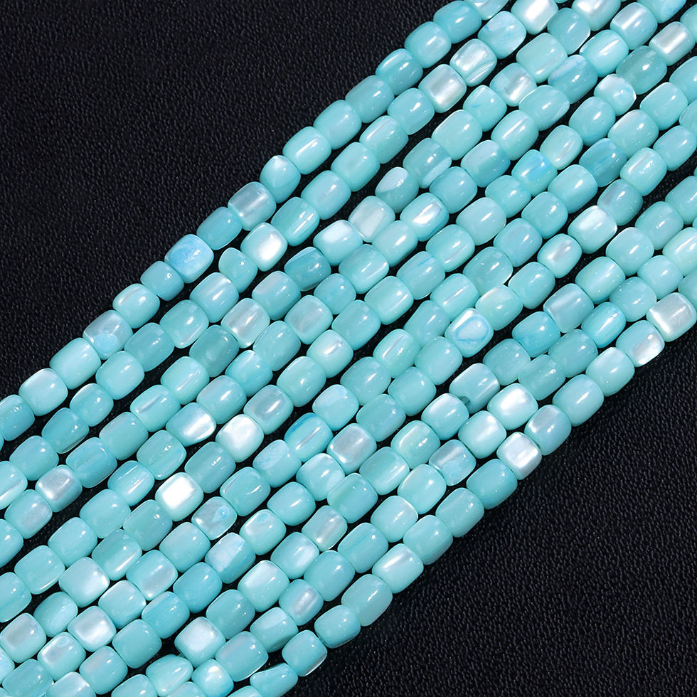 Miniaturbild: Multicolor Natural Shell Bead Mother Of Pearl Cylinder Shape Beads For Jewelry 