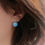 Miniatura: 925 Sterling Silver Fashion Versatile High end Design Blue Planet Zircon Earring