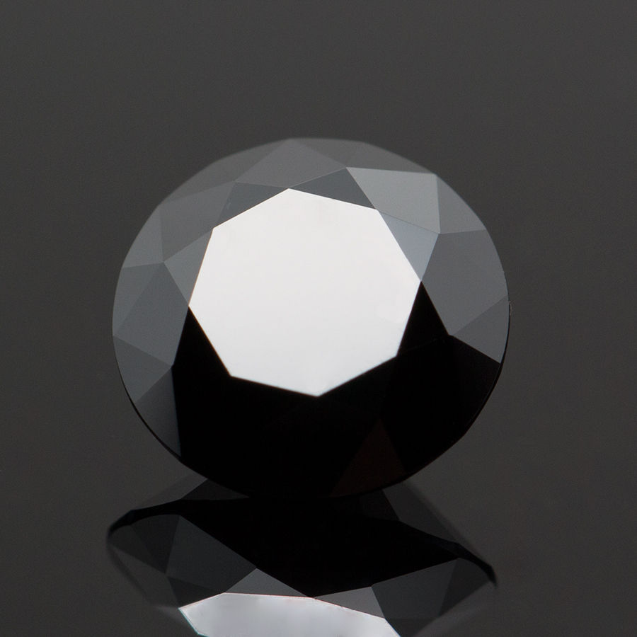 Miniaturbild: Natural Black Moissanite Stone 0.5-5.0ct 3Excellent Round Cut Lab Diamonds Pass 