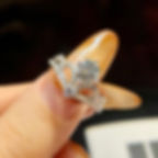 Thumbnail: 1CT White Moissanite Diamond Crown Single Ring Suitable for Women's Daily Wear