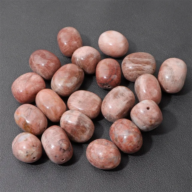 Thumbnail: 5Pcs/Lot Natual Stone Beads Oval Irregular Quartz Agate Loose Charm Bead  