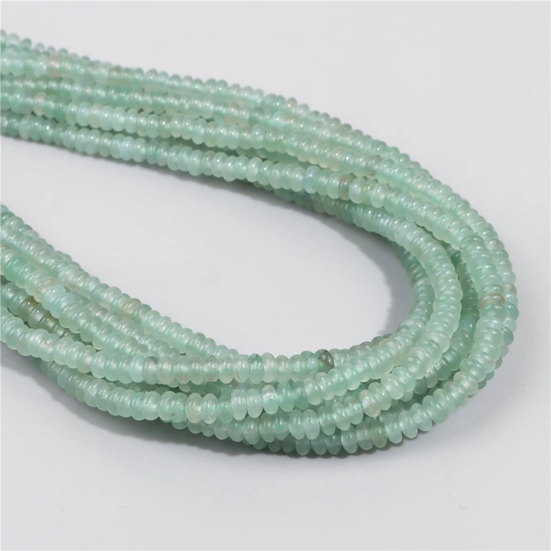 Miniaturbild: Natural Flat round Stone Beads Abacus Shape Jaspers Quartzs Gems Beads 2*4Mm