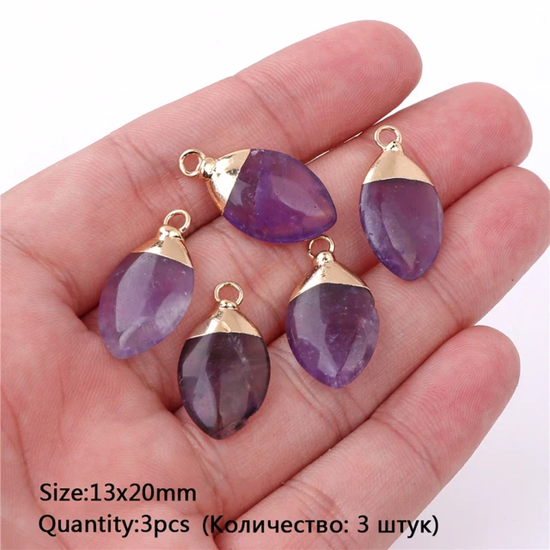 Miniaturbild: Natural Amethyst Stone Bead Purple Quartz Crystal Healing Loose Beads Jewelry  
