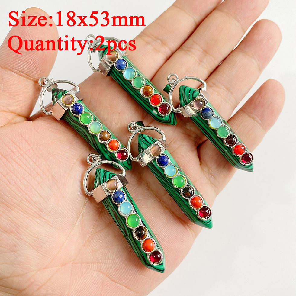 Miniature : Malachite Stone Pendant – Silver Arrow, Ball Drop Charms for DIY Jewelry