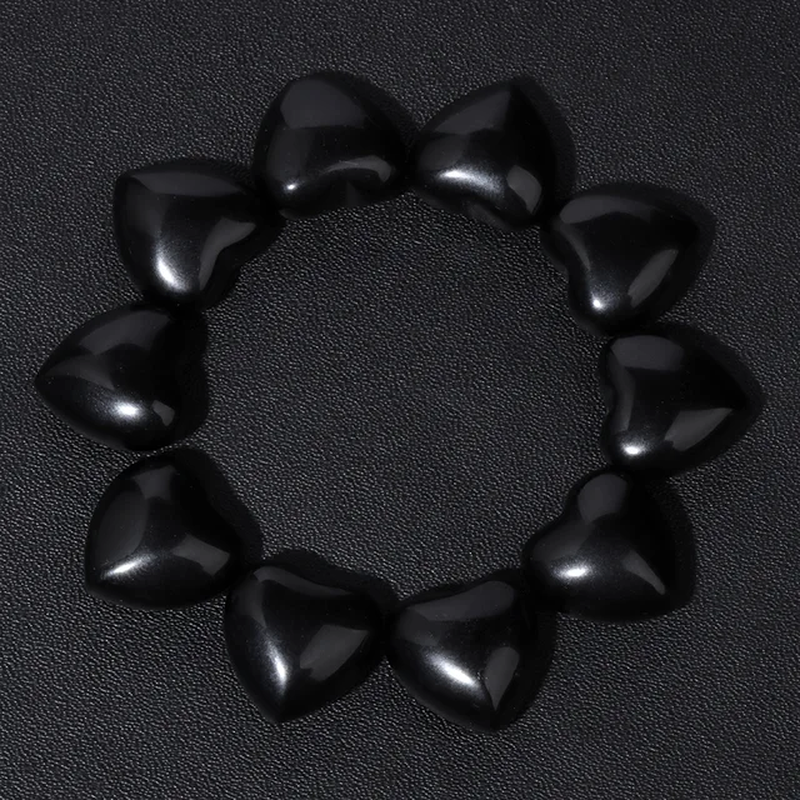 Miniatura: 5-10Pcs/Set Natural Crystal Stone Carved Multicolor Heart Shaped Ornament 15Mm