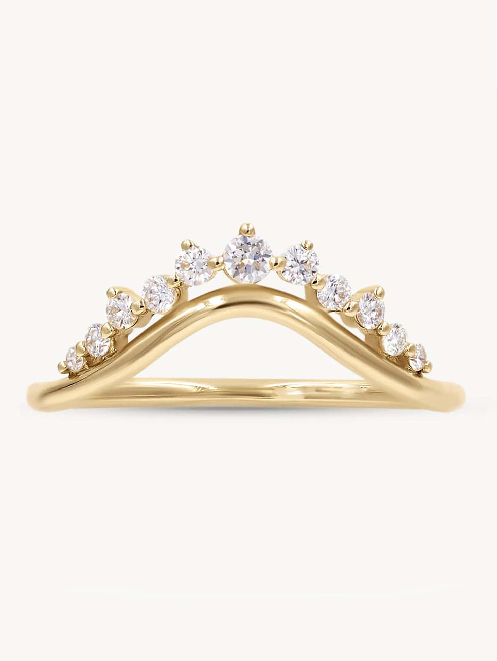 Miniatura: 100% 925 Sterling Silver New Fashion Crown Zircon Gold Plated Ring 