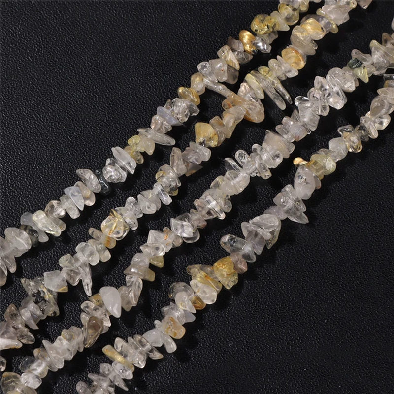 Miniaturbild: 3-5Mm Mixed Natural Irregular Chip Gemstone Beads Citrine Agate Gravel Bead 
