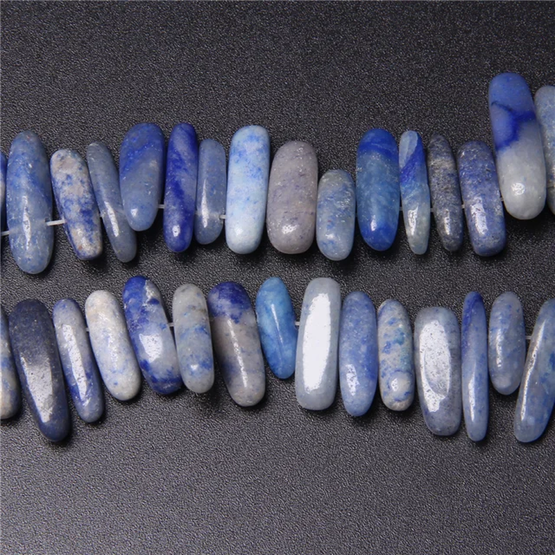 Miniature : Natural Teeth Shape Stone Bead10-24MM Amethyst Jasper Agate Turquoise Stick Bead