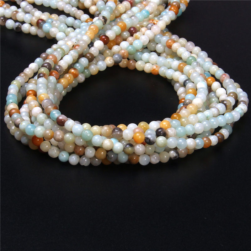 Miniaturbild: 4mm Natural Gemstone Beads Round Loose Beads For Jewelry Making Bracelet 15.5''