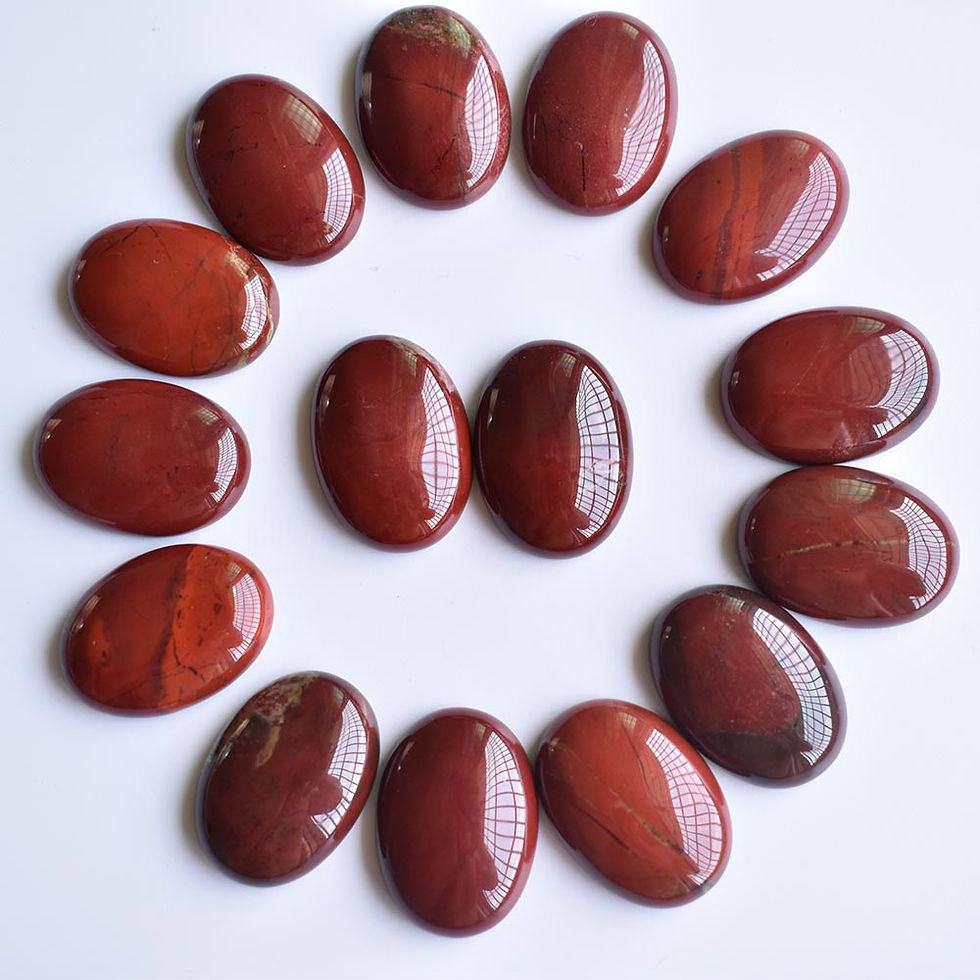 Miniaturbild: Wholesale 30pcs 18x25mm natural gemstones mixed oval CABOCHON bead for jewelry 