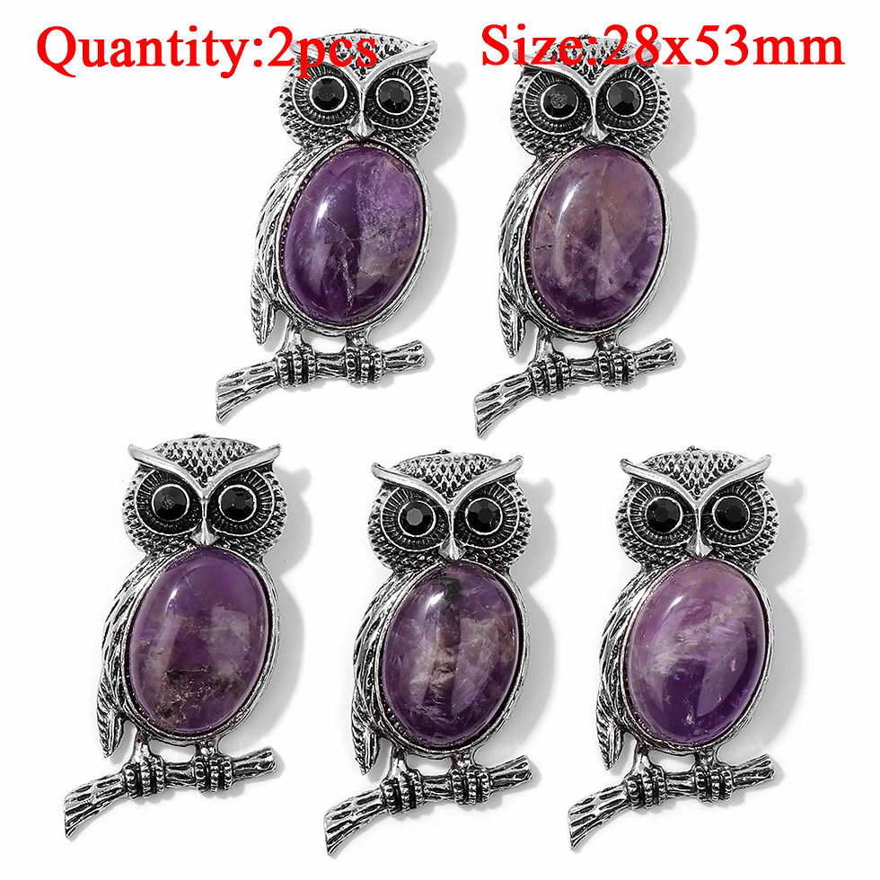 Thumbnail: Fashion Amethyst Gemstone Pendant – Purple Quartz Charm for DIY Jewelry