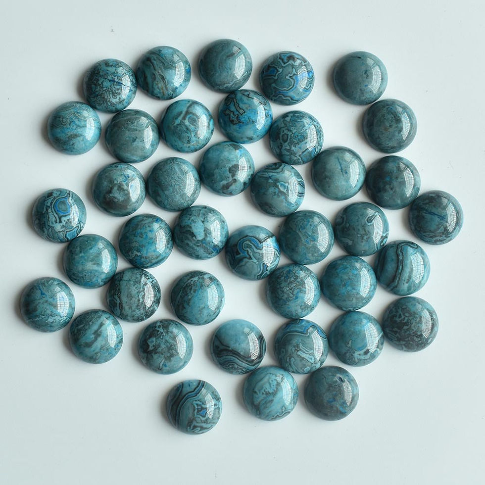 Miniaturbild: mixed round cobochon natural stone beads for jewelry 12mm wholesale 50pcs/lot 