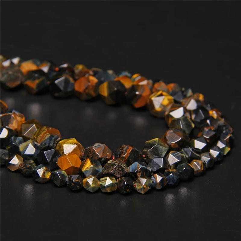Thumbnail: Natural Aquamarine Faceted Gemstone Bead 8MM Apatite Amethyst Loose Beads Charm 