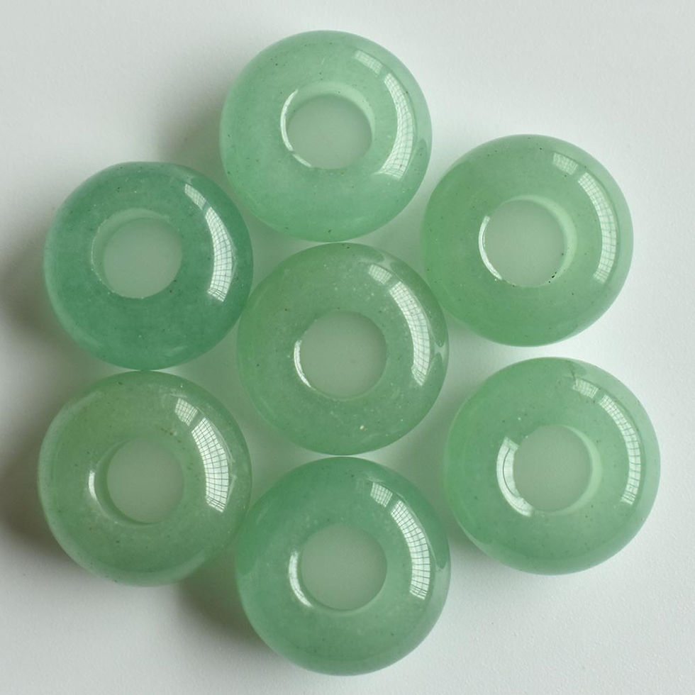 Miniaturbild: Natural stone mixed round shape big hole bead For bracelet 50pcs/lot wholesale 