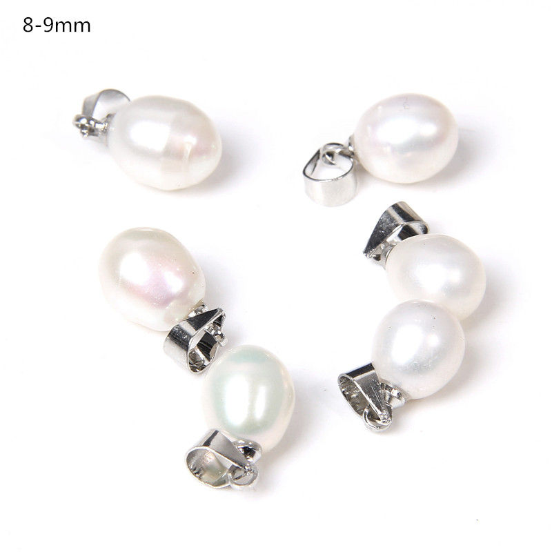 الصورة المصغرة: Hot Sale Irregular Shape Natural Pearls Pendant Freshwater Pearl Charms 2pcs/lot