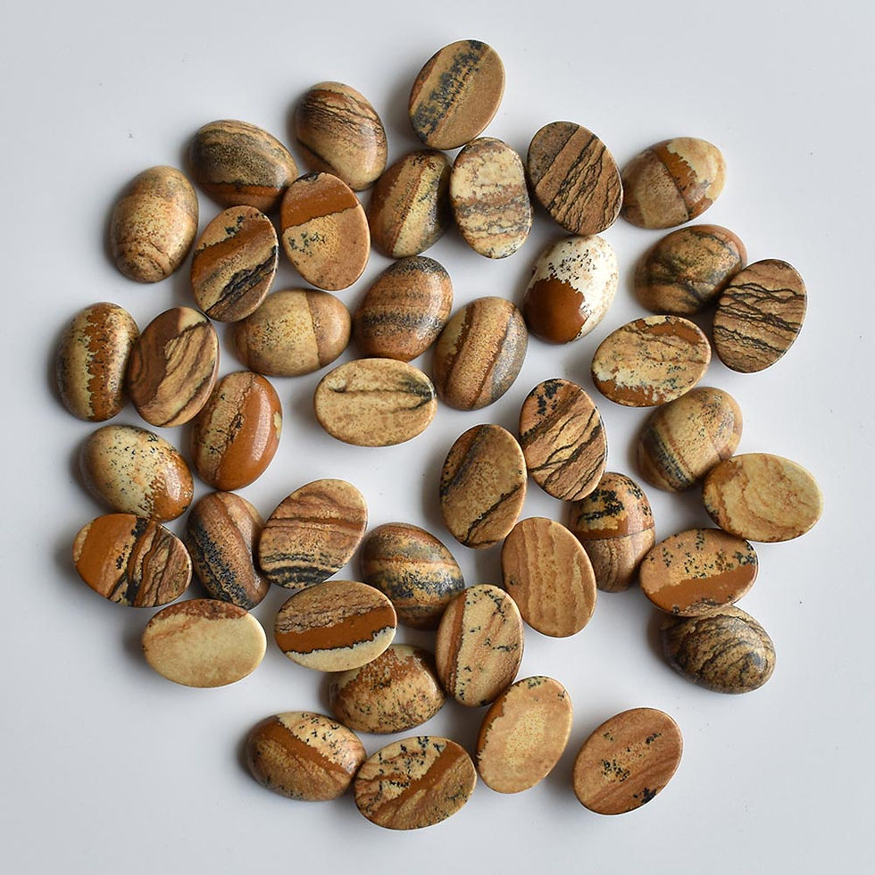 Miniaturbild: Natural stone mixed stone oval CABOCHON for Jewelry13x18mm wholesale 30pcs/lot 
