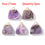 Miniature : Wholesale Amethyst Hexagon Sun Charms – Reiki Pendants for DIY Jewelry