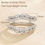 الصورة المصغرة: Wedding Bands for Women Ring Enhancer Engagement Rings Guard Wrap Stackable 925 