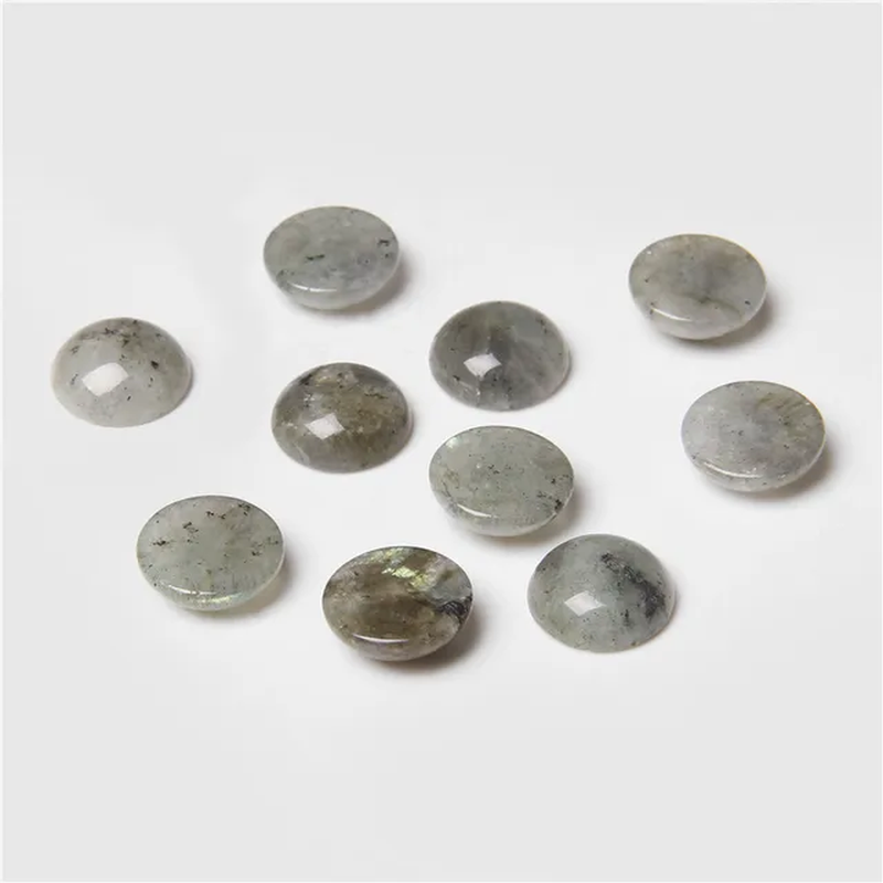 Miniatura: 4/6/8/10/12/14Mm Natural Gemstone Cabochon Round Semi-Precious Bead 10Pcs/Lot