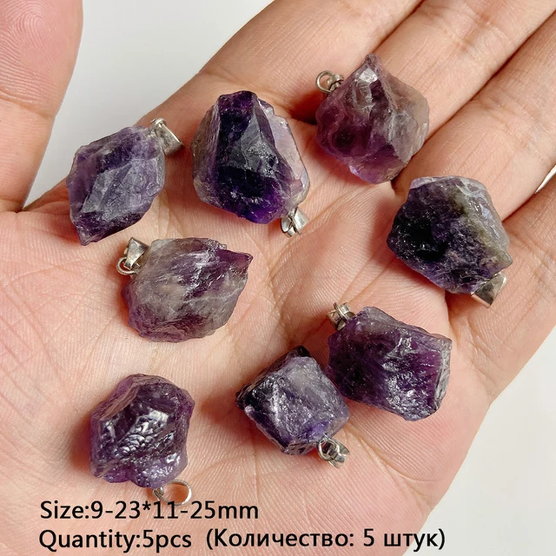 Miniaturbild: Natural Amethyst Stone Bead Purple Quartz Crystal Healing Loose Beads Jewelry  