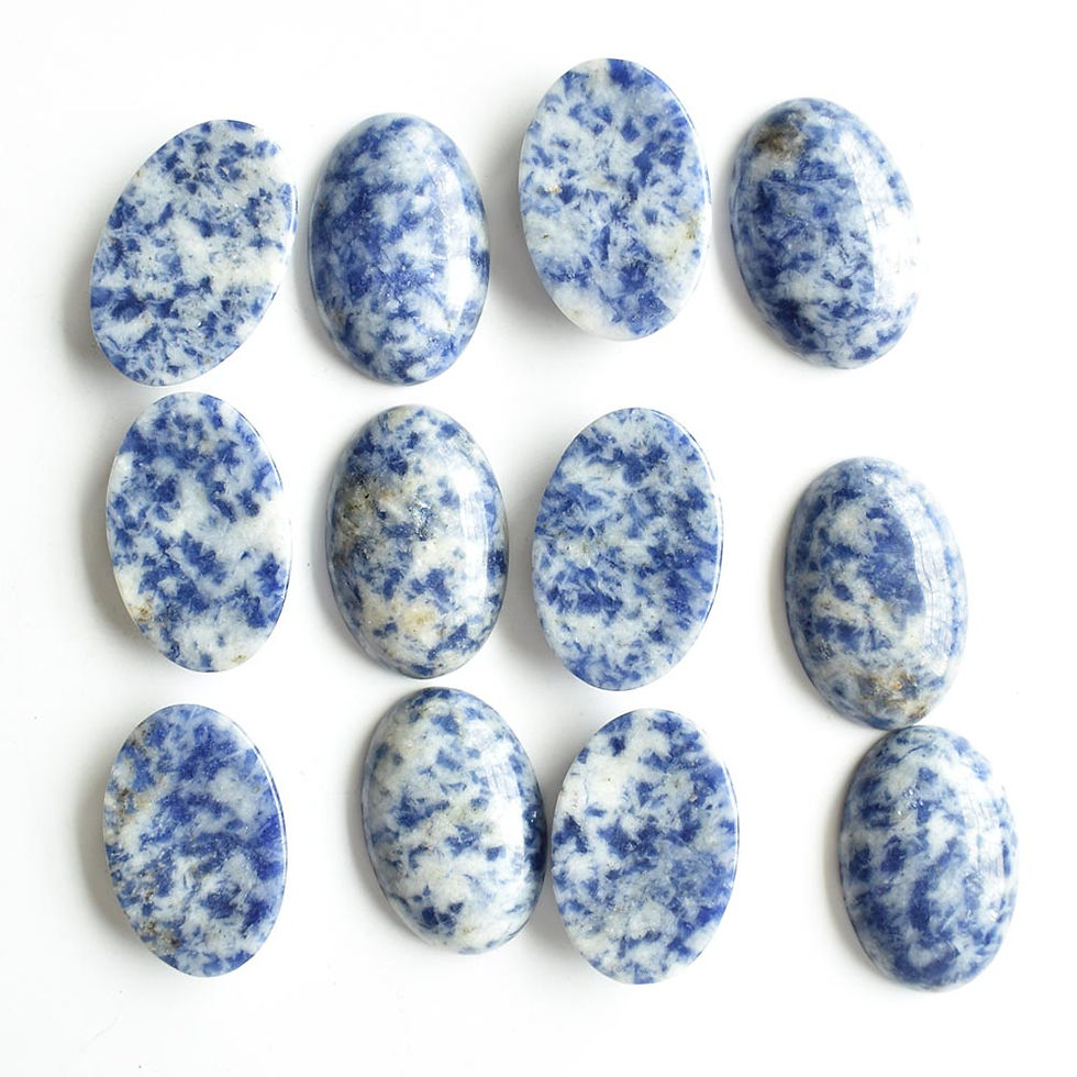 Miniaturbild: Wholesale 12pcs/lot  natural sodalite stone Oval CAB CABOCHON 20x30mm beads 