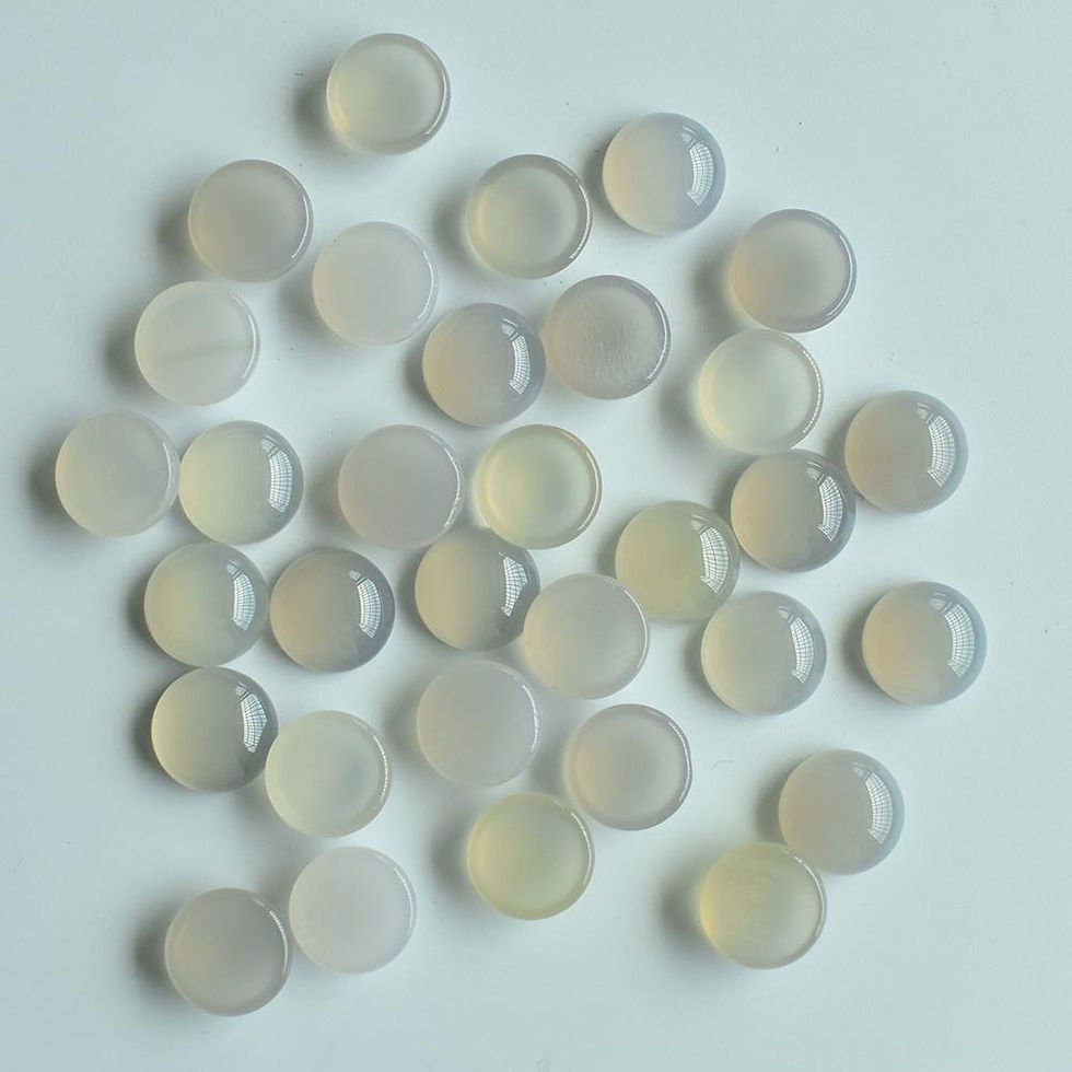 Miniaturbild: mixed round cobochon natural stone beads for jewelry 12mm wholesale 50pcs/lot 
