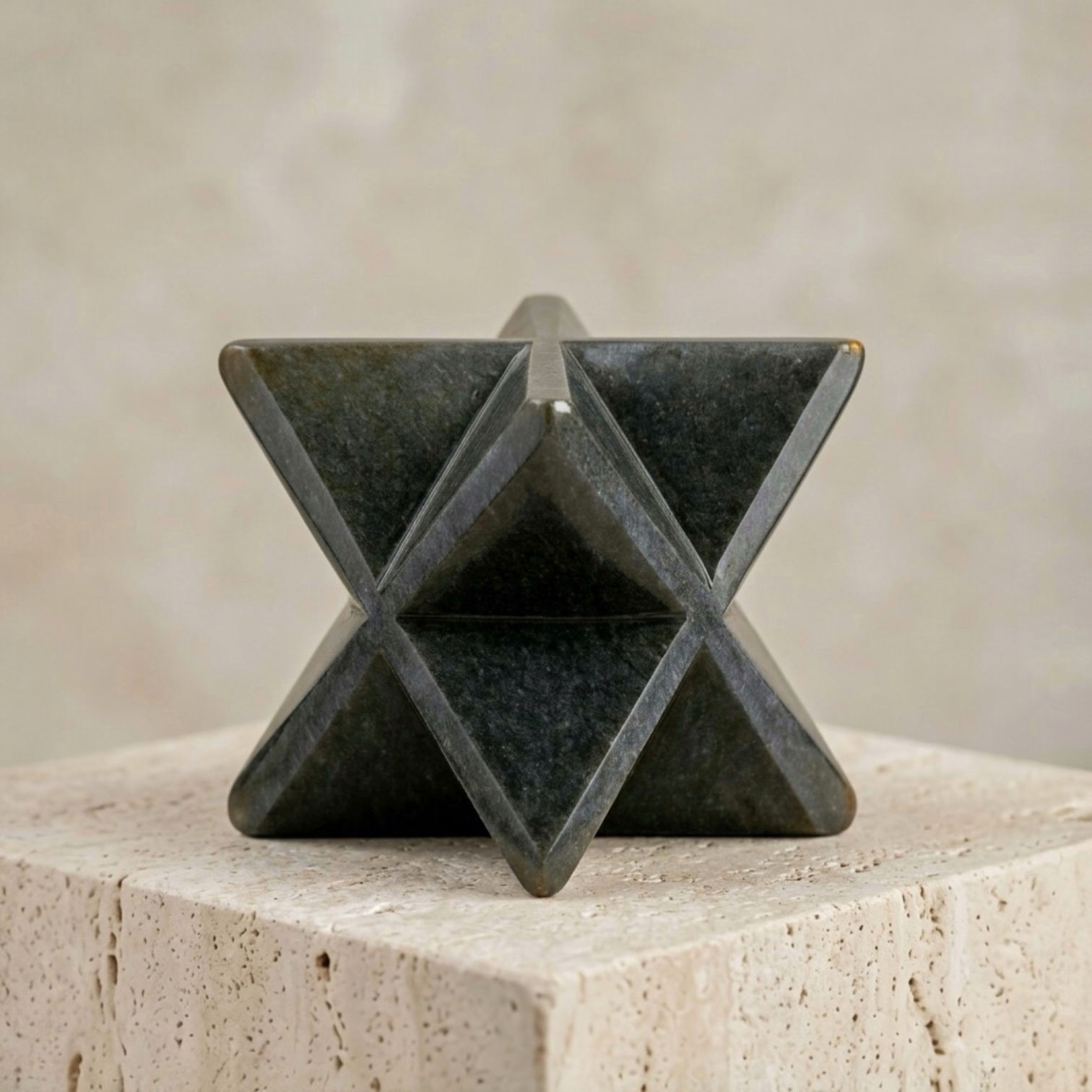 Blue Aventurine Crystal Merkaba Star Stone – Calming Communication Stonee