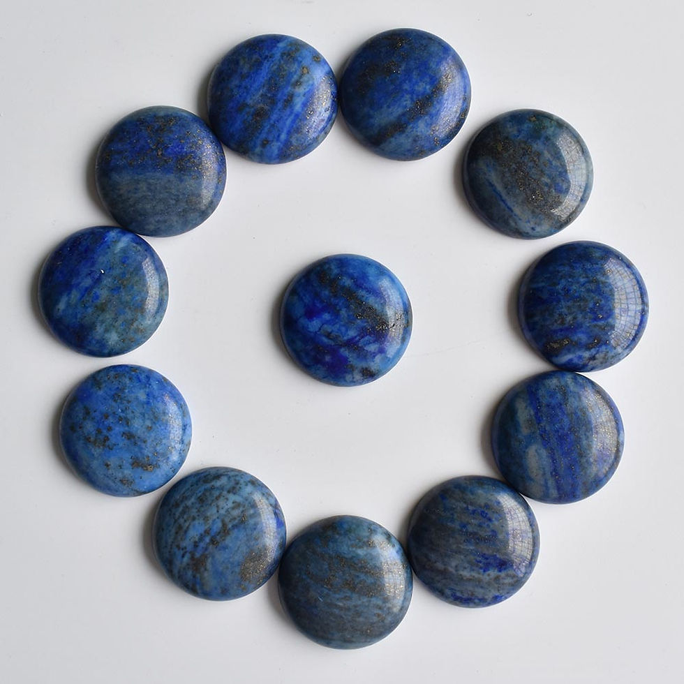 Miniaturbild: Wholesale 12pcs/lot 2020 natural stone mixed round cabochon beads 25mm for DIY 