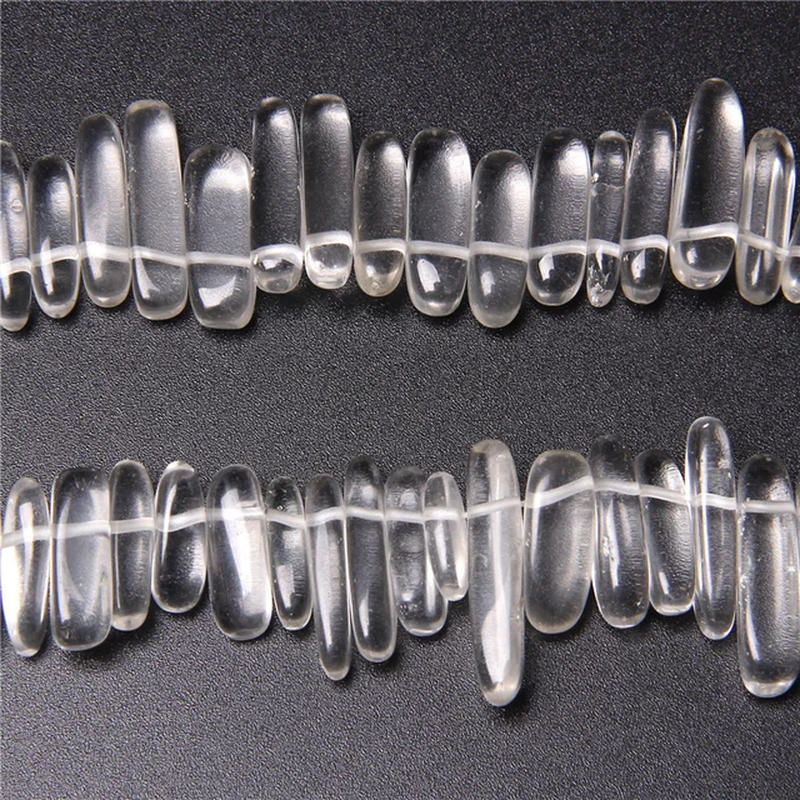 Miniature : Natural Teeth Shape Stone Bead10-24MM Amethyst Jasper Agate Turquoise Stick Bead