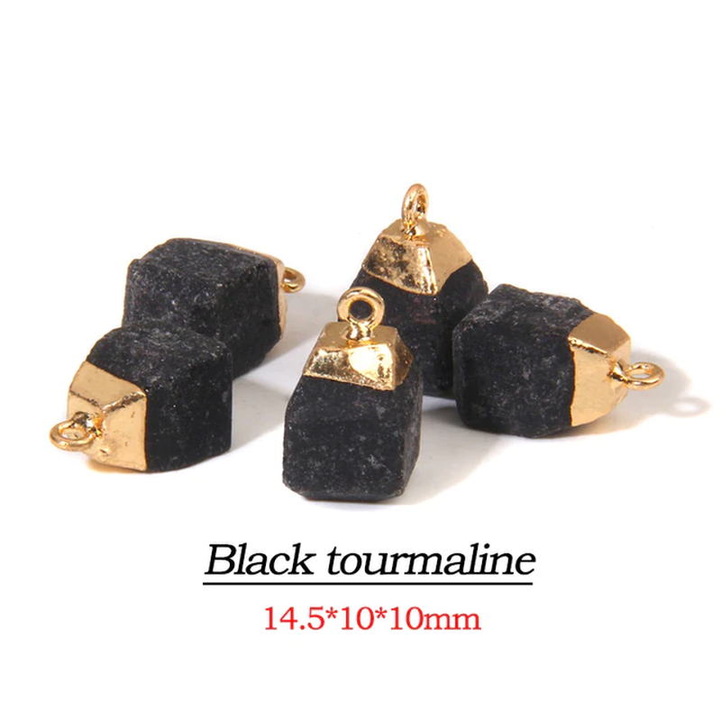 Thumbnail: 1-5PCS High Quality Raw Stone Pendant Rough Original Crystal Energy Pendant 