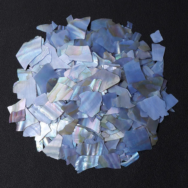 الصورة المصغرة: Muticolor Irregular Abalone Chips Natural Glitter Flakes Sea Shell Fragments 