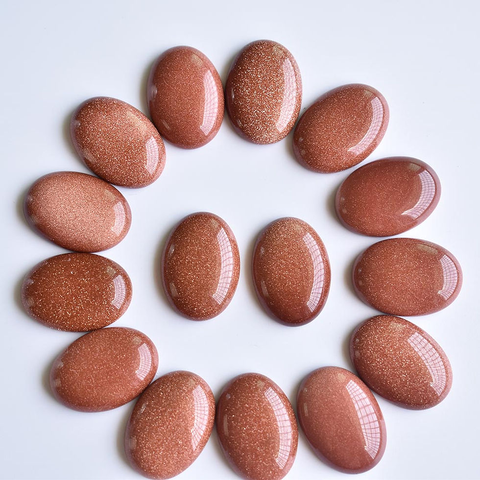Miniaturbild: Wholesale 30pcs 18x25mm natural gemstones mixed oval CABOCHON bead for jewelry 