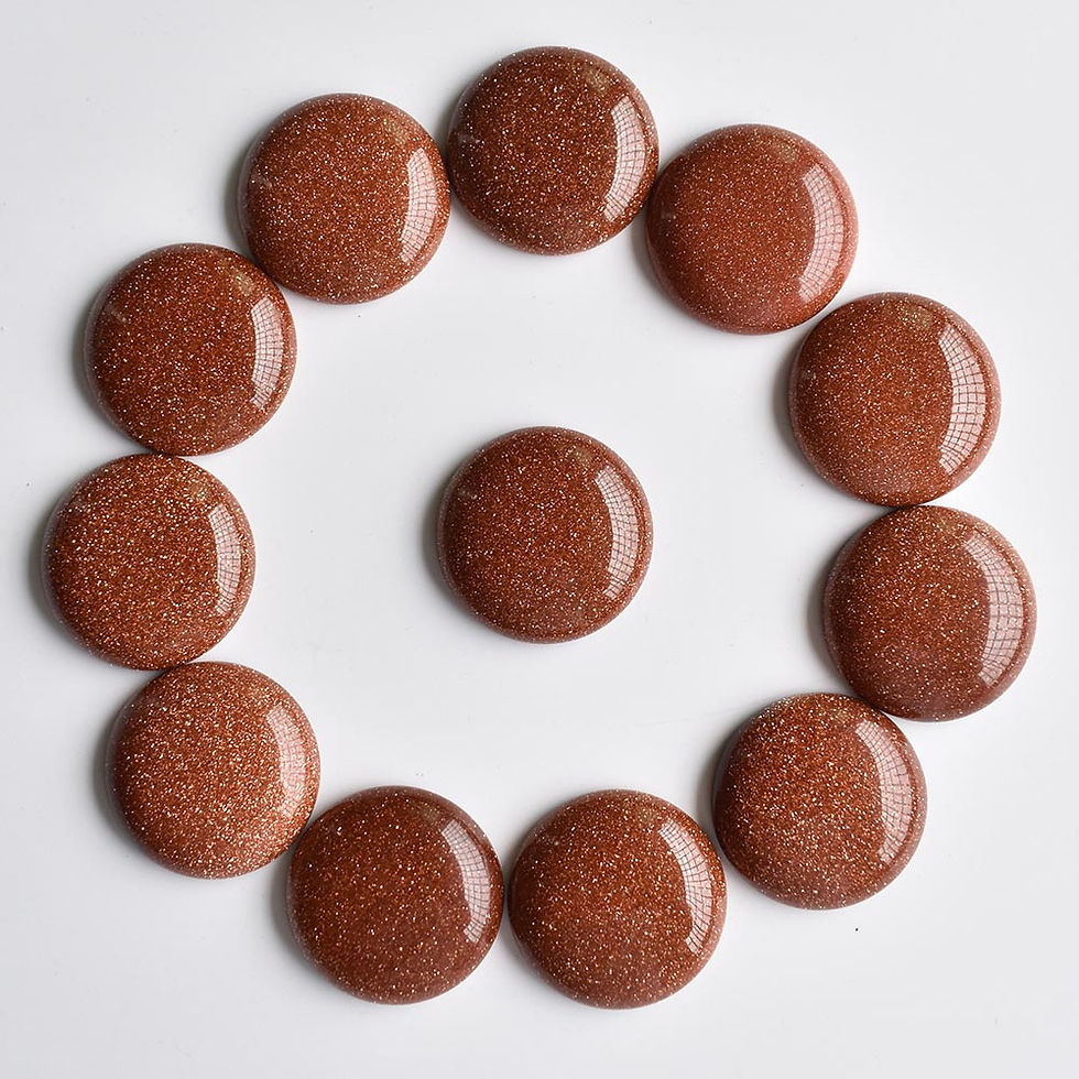 Miniaturbild: Wholesale 12pcs/lot 2020 natural stone mixed round cabochon beads 25mm for DIY 