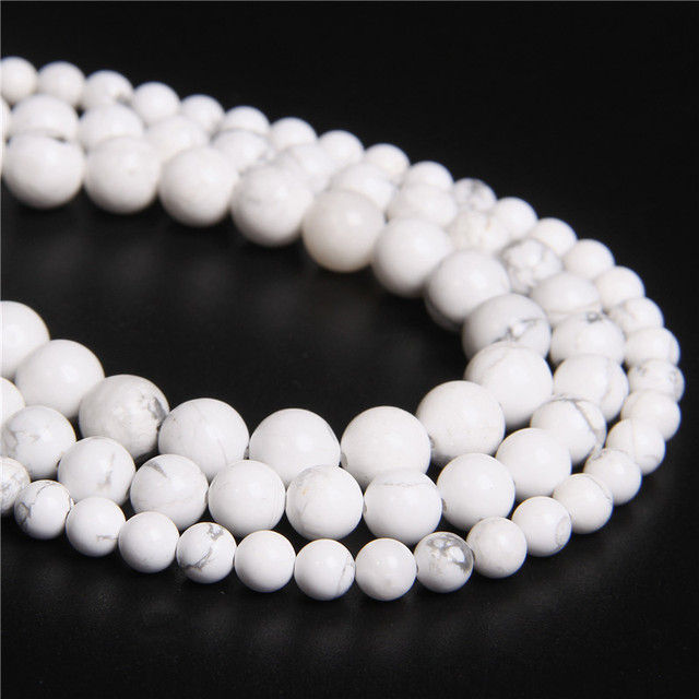Miniaturbild: Wholesale Natural Gemstone Round Bead Howlite Turquoises Quartz Stone Beads 