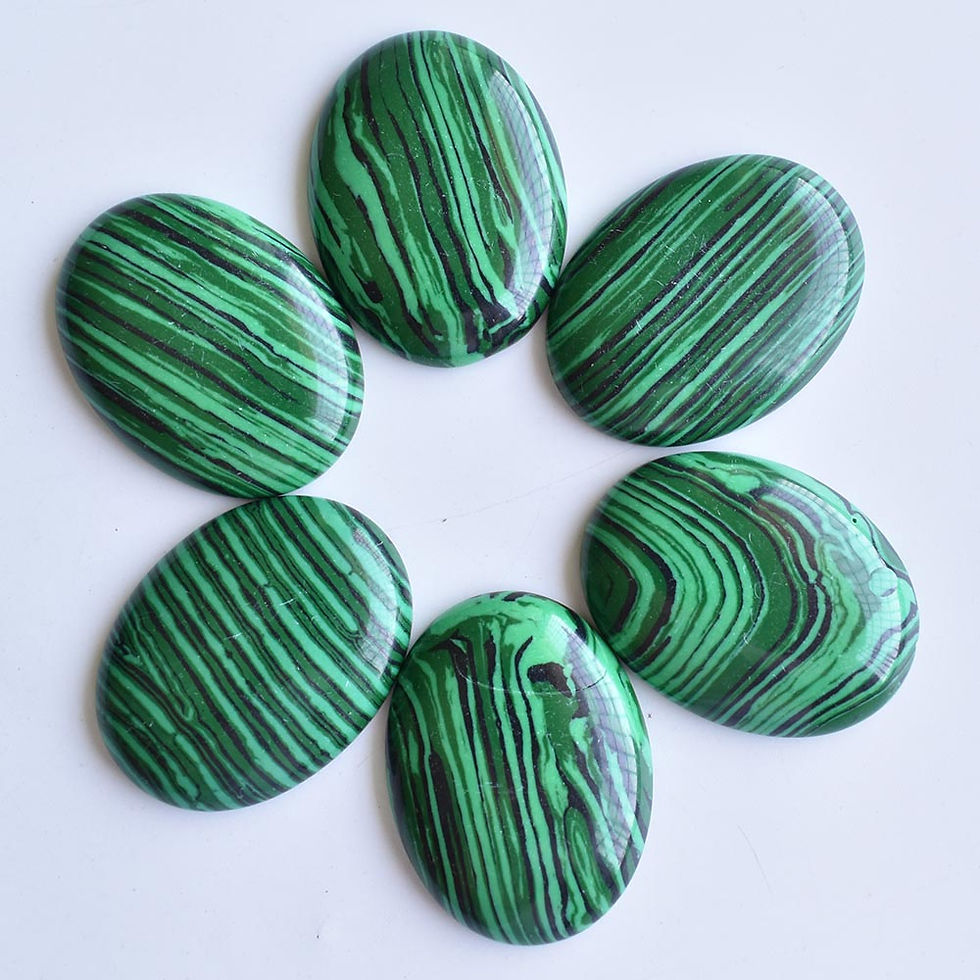 Miniatura: Wholesale 10pcs/lot natural stone mixed oval CABOCHON 30x40mm for DIY jewelry 