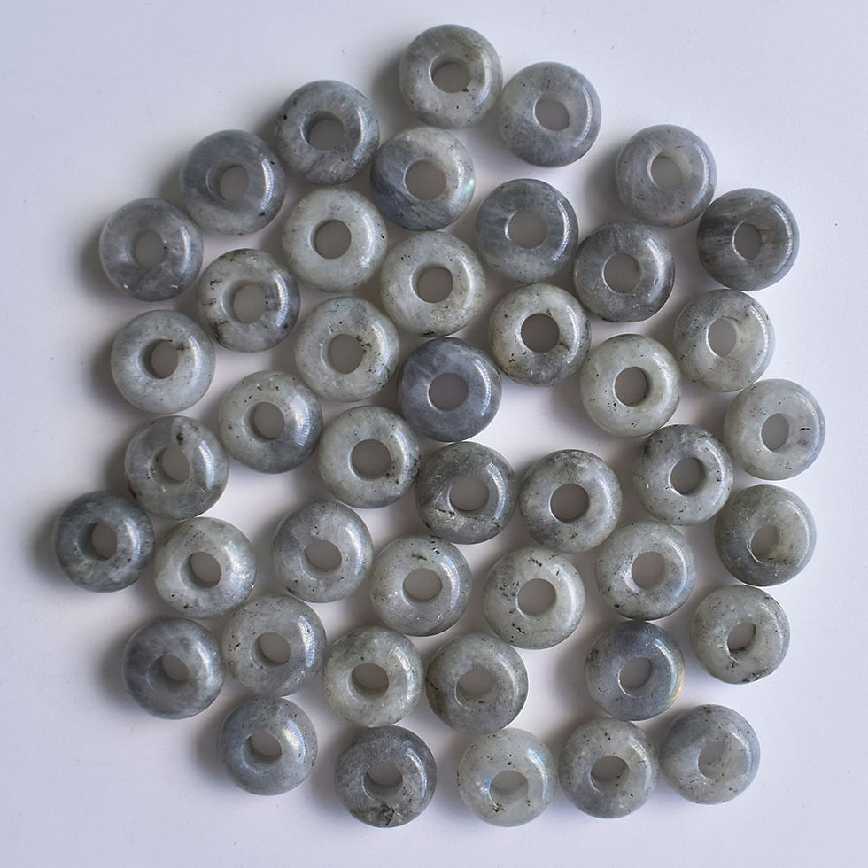 Miniaturbild: Natural stone mixed round shape big hole bead For bracelet 50pcs/lot wholesale 